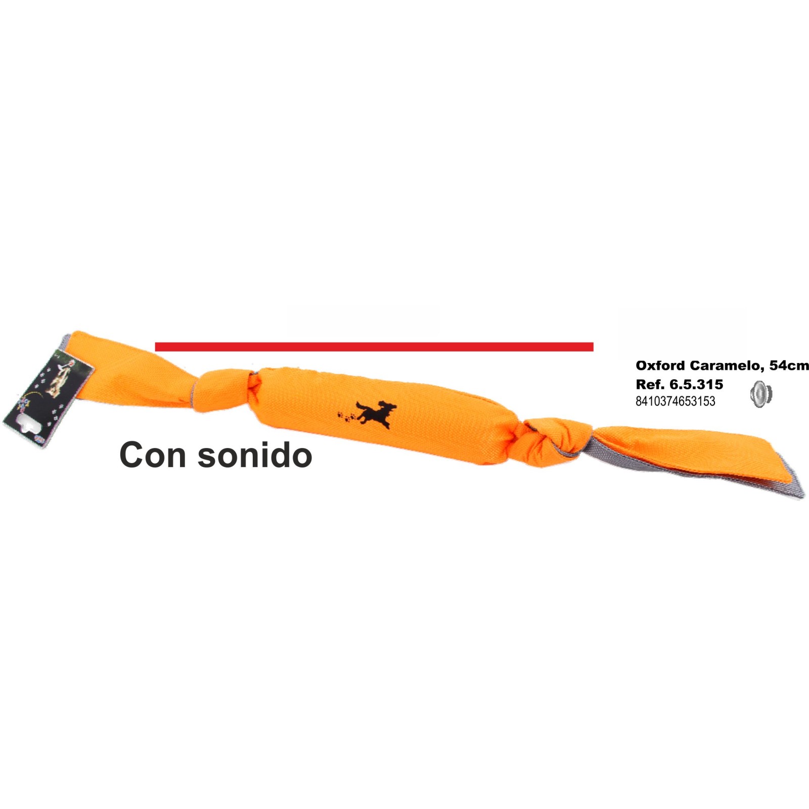 Juguete Oxford Naranja de 54 Cm para Perros
