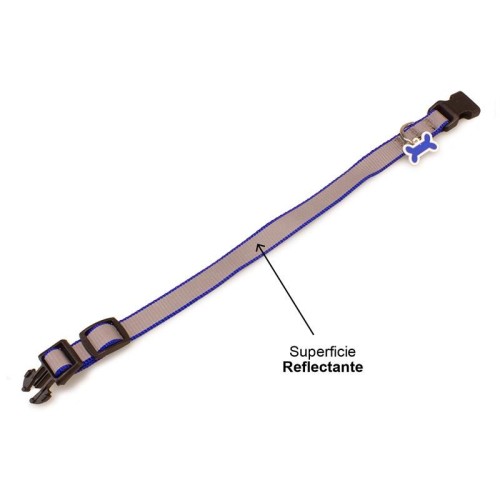 Reflective Dog Collar Blue for All Breeds