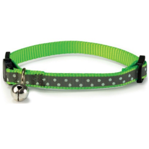 Collar Gato Reflectante 1 X 20/25cm Verde