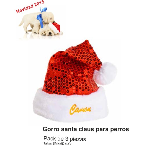 Gorro Santa Claus Pack 3 Piezas