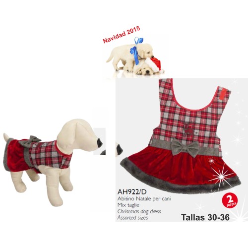 Abrigo Christmas 2 Piezas para Mascotas Pequeñas