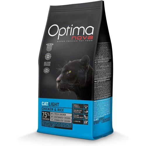 Optima Nova Cat Light 8 Kg. Control de Peso para Gatos