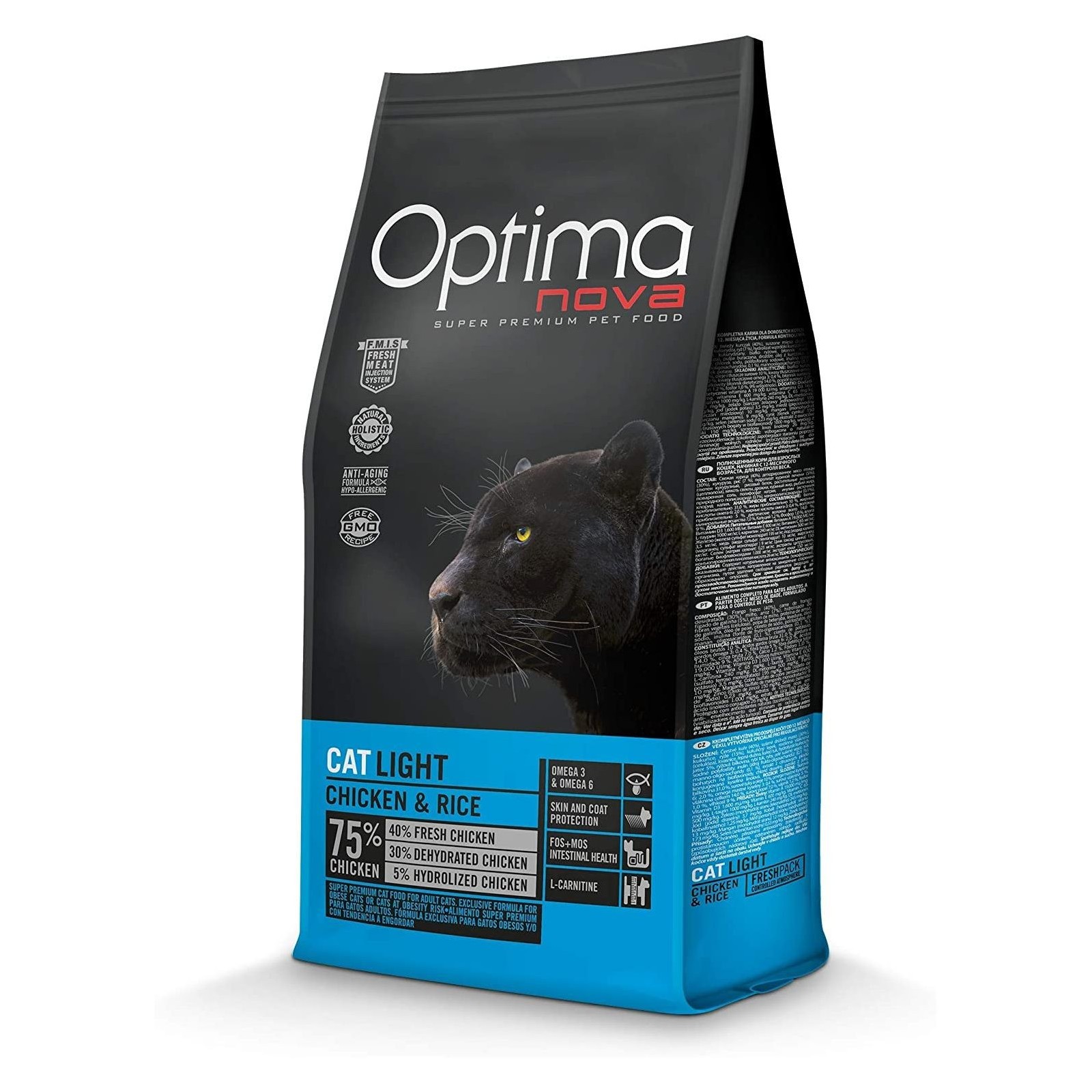 Optima Nova Cat Light 8 Kg. Control de Peso para Gatos Optima Nova Cat Light 8 Kg. Control de Peso para Gatos
