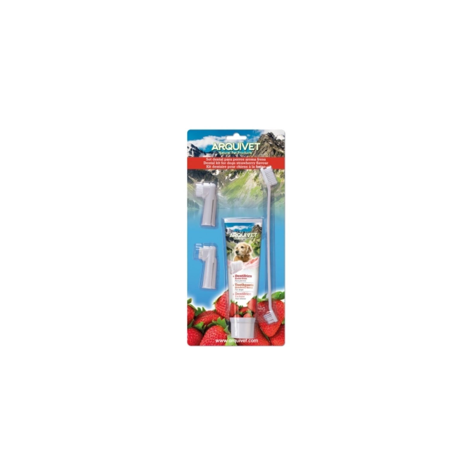 Set Dental Para Perros Aroma Fresa Set Dental Para Perros Aroma Fresa