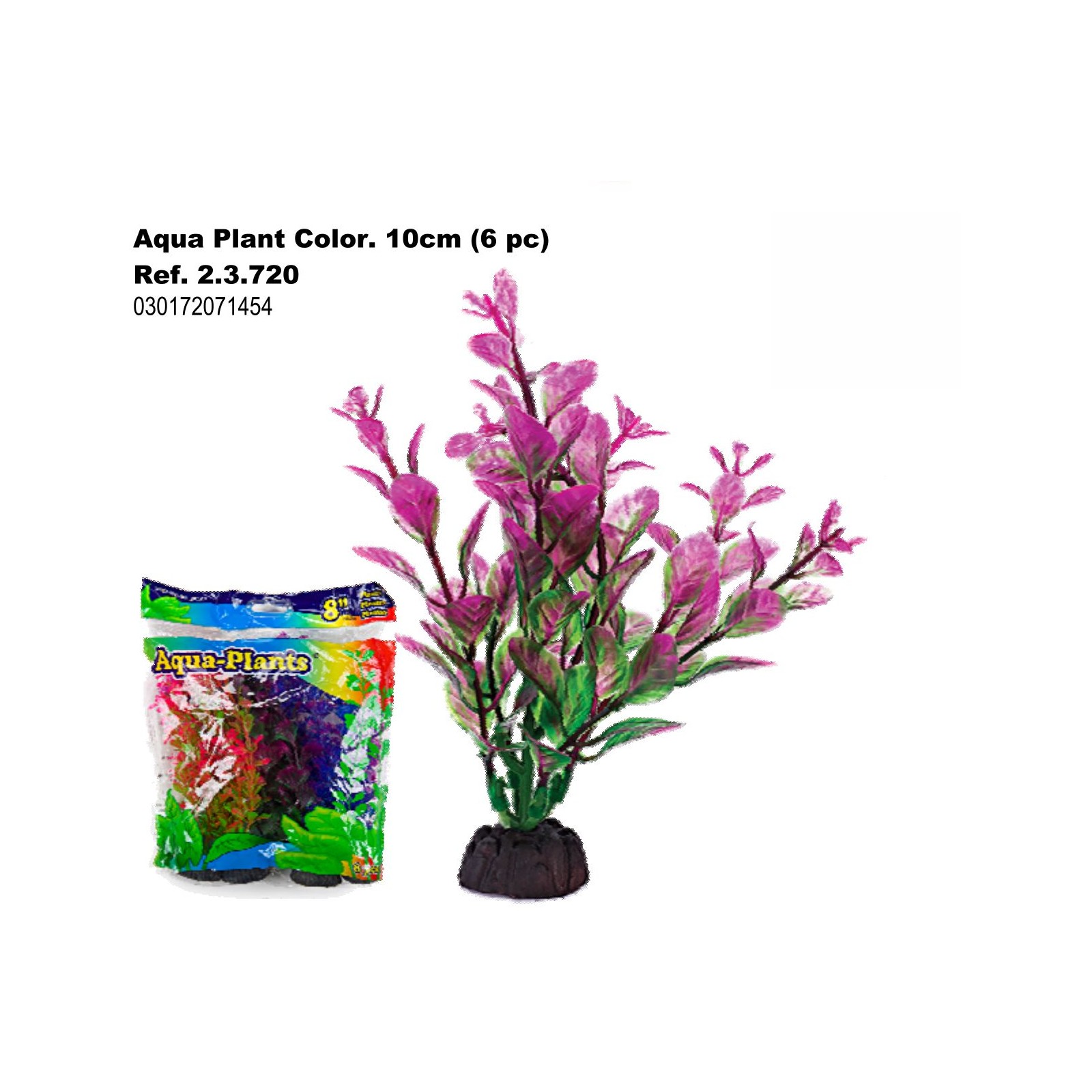 Planta Aqua Color 10cm. 6 Piezas Planta Aqua Color 10cm. 6 Piezas