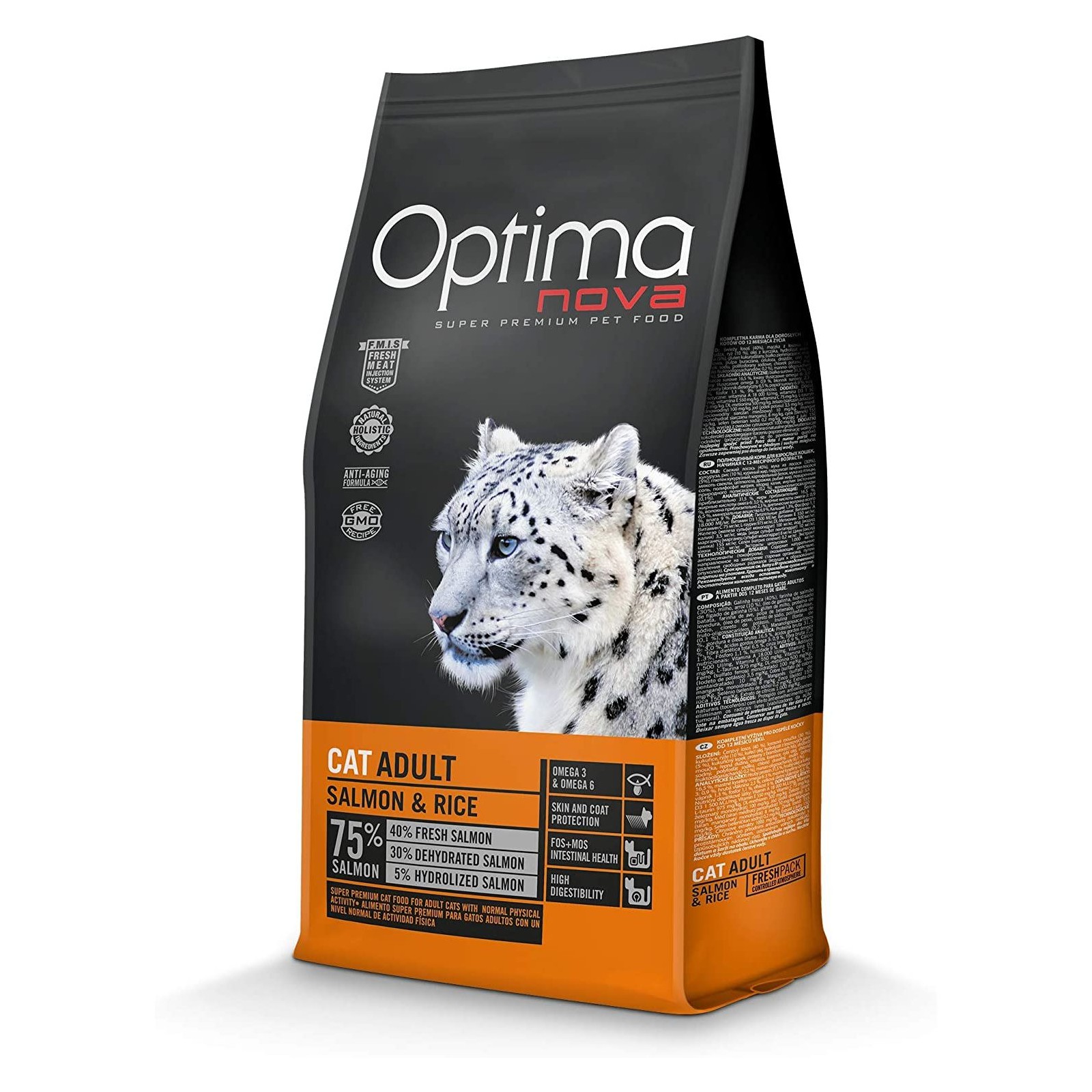 Optima Nova Cat Adult Salmon Rice 8kg Optima Nova Cat Adult Salmon Rice 8kg