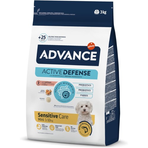 Advance Mini Sensitive Perro Alimento 3 Kg