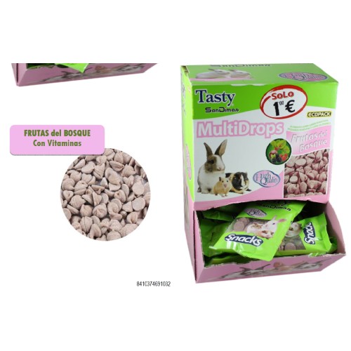 Multidrops Frutas Bosque 60g para Mascotas Pequeñas