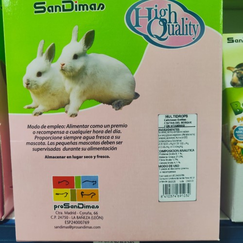 Multidrops Frutas Bosque 60g para Mascotas Pequeñas