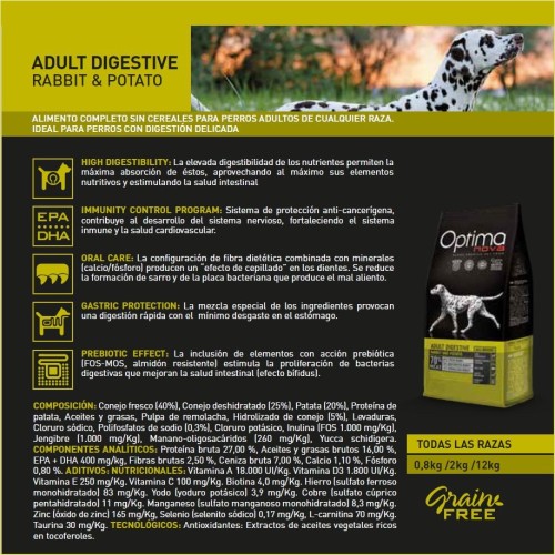Optima Nova Adult Digestive 2 Kg