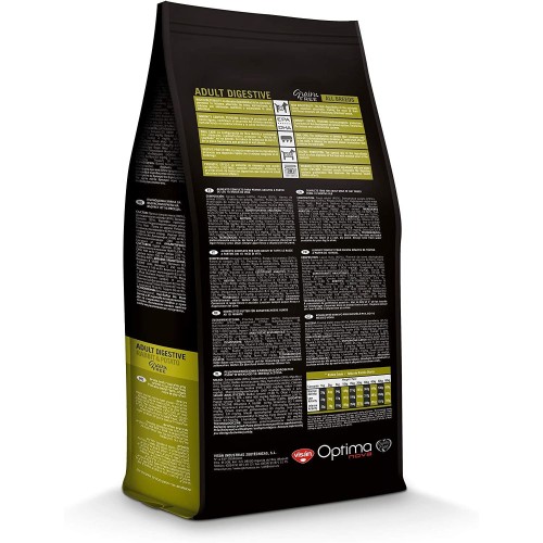 Optima Nova Adult Digestive Sin Cereales 12 Kg.