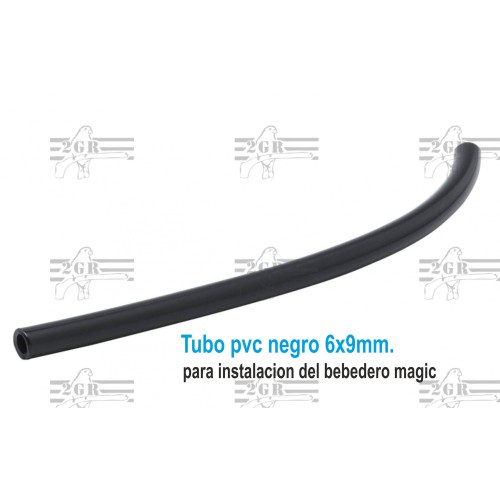 PVC Tube Alcapell 6x9mm Black Color