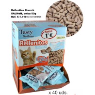 Bocadillo Rellenito Crunch para Gatos con Salmón