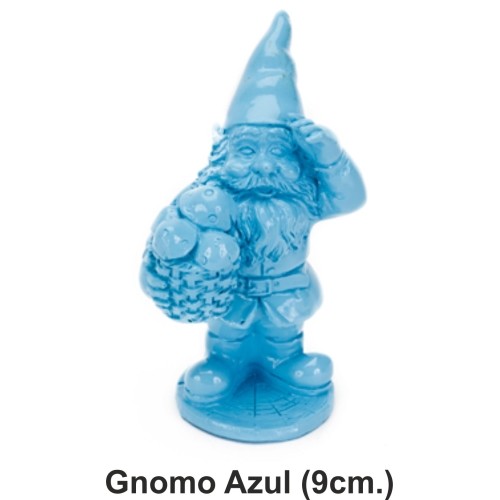 Blue Garden Gnome 9 cm for Outdoor Decor