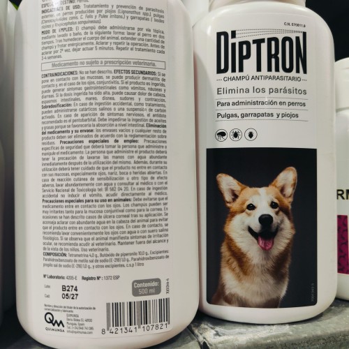 Diptron Antiparasitic Shampoo for Dogs