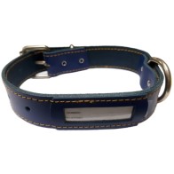 Collar Cuero Buzon Negro 40x3cm