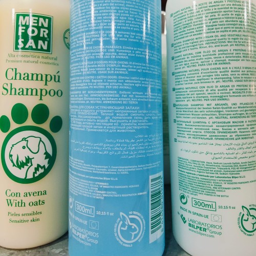 Menforsan Champu Natural Eliminador De Olores 300 Ml.