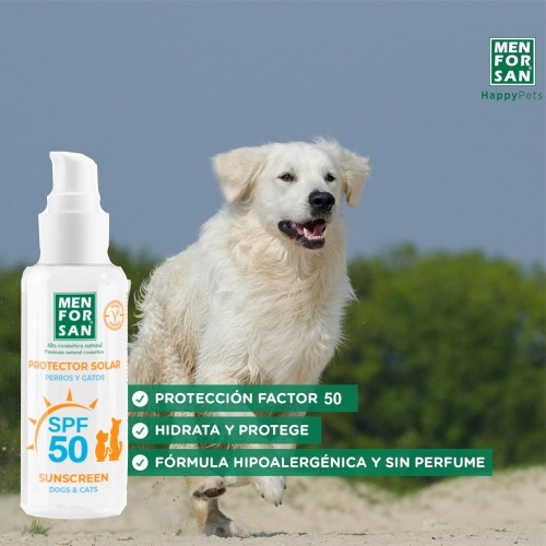 Menforsan Protector Solar para Perros y Gatos SPF 50