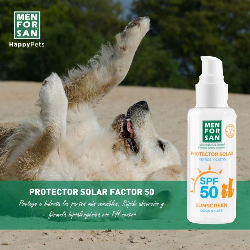 Menforsan Protector Solar para Perros y Gatos SPF 50