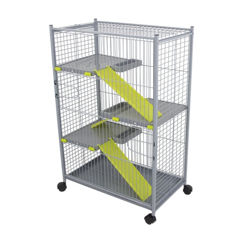 Large Rodent Cage 492 Grey for Pets
