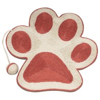 Coral Paw Scratcher with Mouse Toy