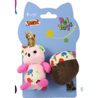 Squirrel and Acorn Catnip Toys 8cm 2 Pieces