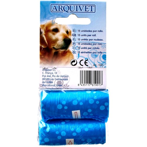 Bolsas Higienicas 2 Rollos X 15 Bolsas Arquivet
