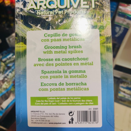 Cepillo Goma Puas Metalicas Arquivet Herramienta de Aseo