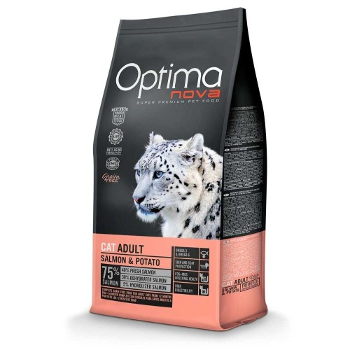 Optima Nova Cat Adult Salmon Patata 8Kg