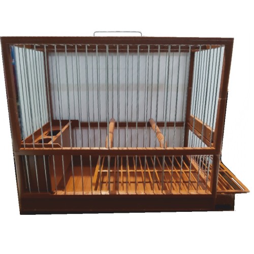Large Brown Partridge Bird Cage with Grill