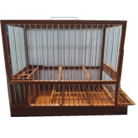 Large Brown Partridge Bird Cage with Grill