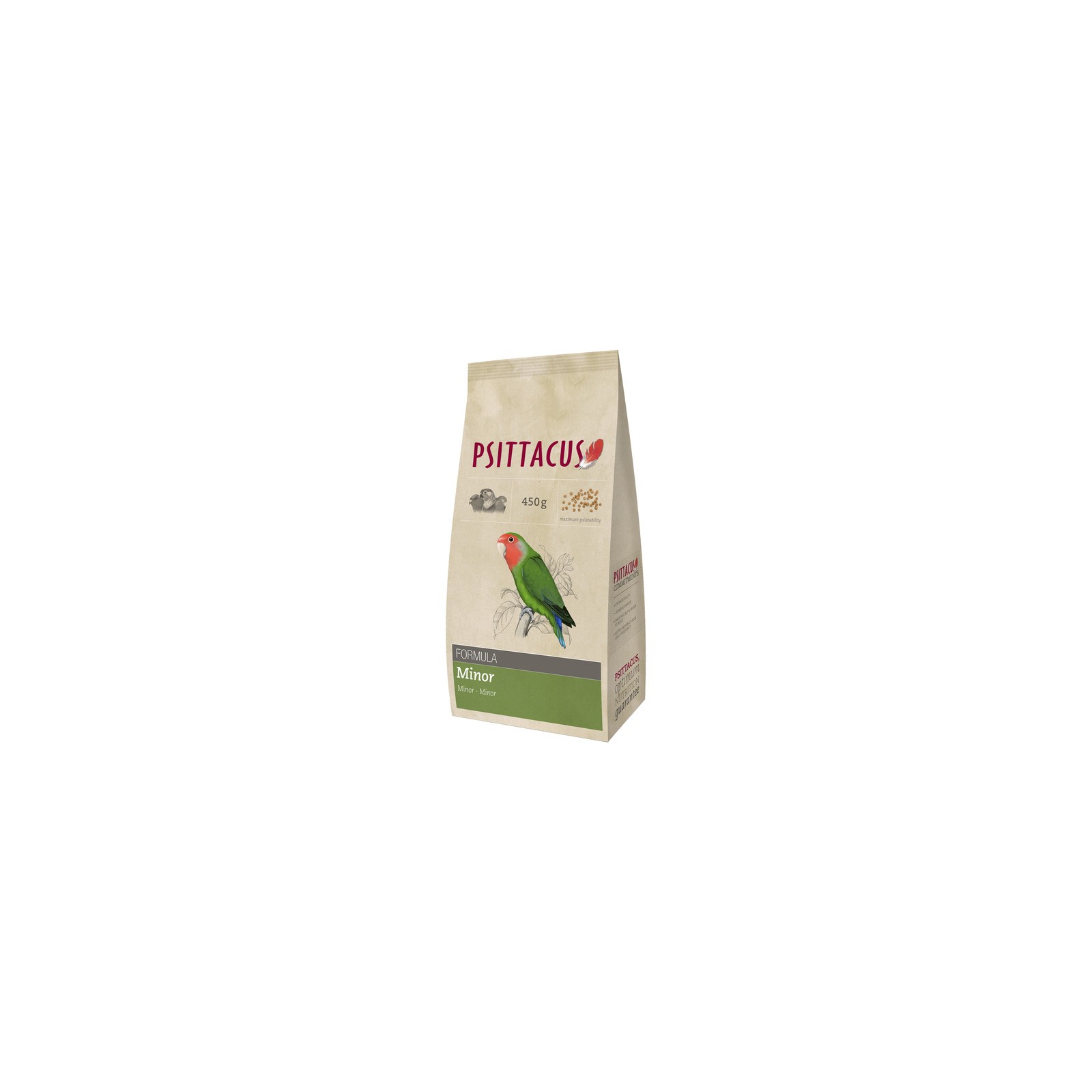 Psittacus Minor Feed 450g for Lovebirds