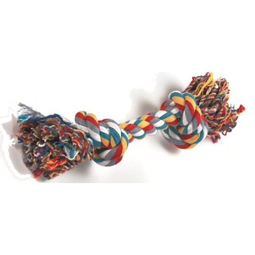 Mordedor Nudo de Algodón Grande 40cm Salud Dental Duradera