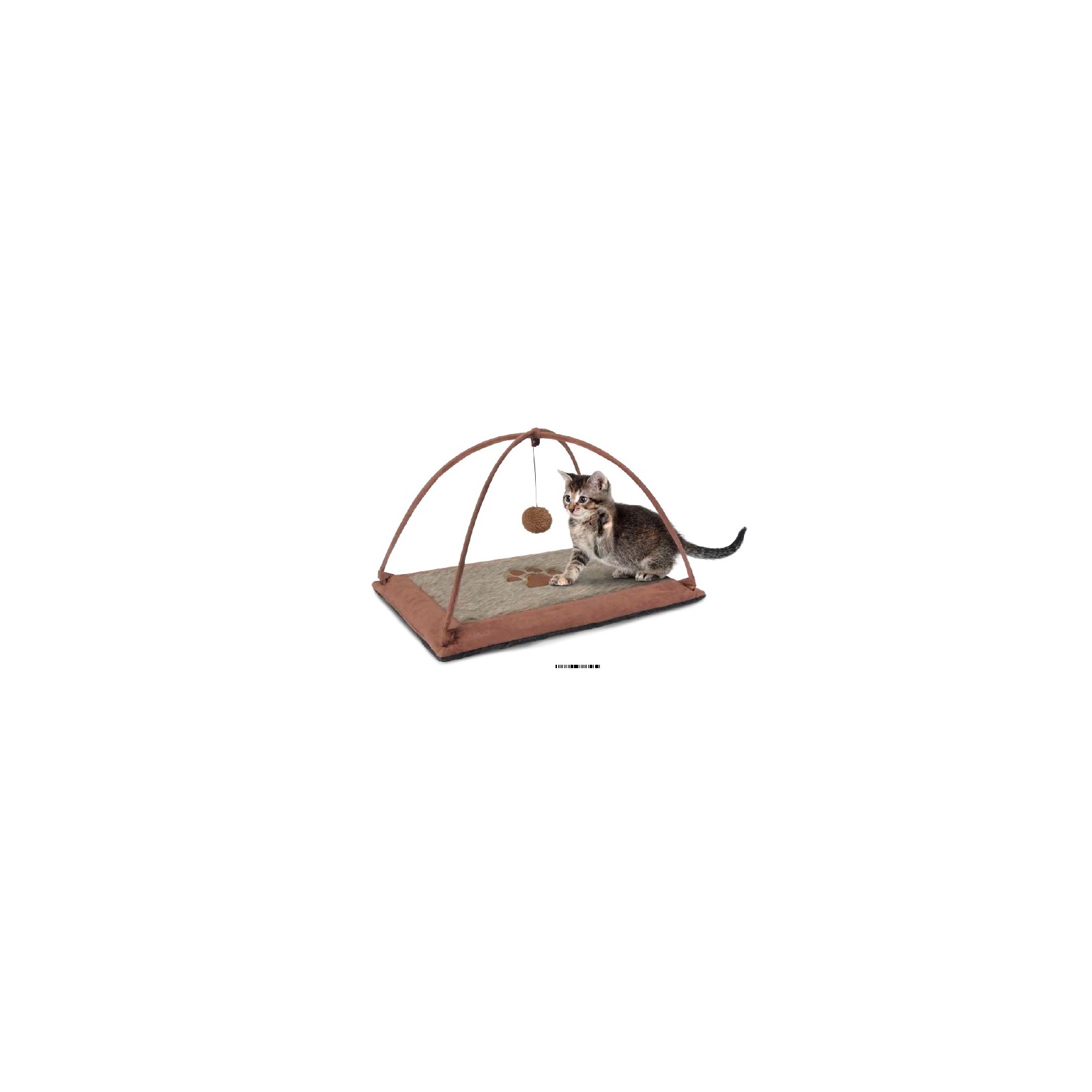Moqueta Rascador Para Gatos,con Un Juego Suspendido.