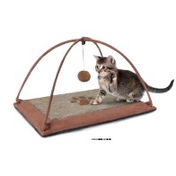 Moqueta Rascador Para Gatos,con Un Juego Suspendido.