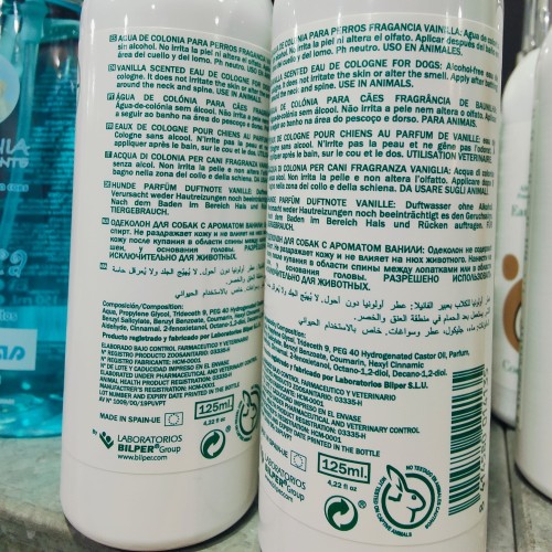 Agua de Colonia Vainilla para Perros 125ml