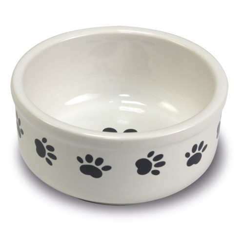 Ceramic Paw Print Feeder 15cm