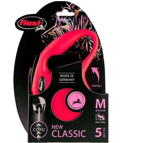 Flexi Nuevo Classic M Cordon Rojo 5m