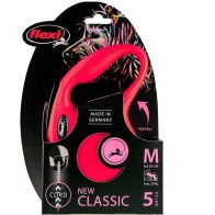 Flexi Nuevo Classic M Cordon Rojo 5m