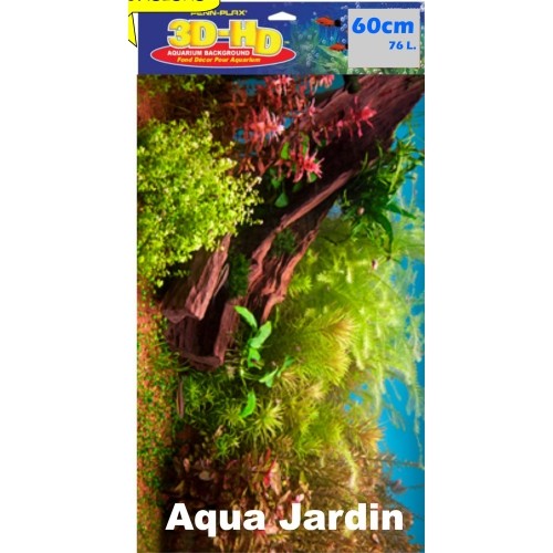 Póster 3D Aqua Jardín para Acuarios