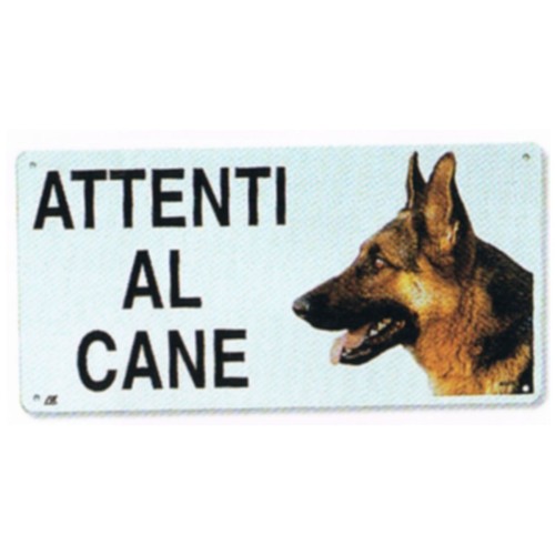 German Shepherd Warning Sign