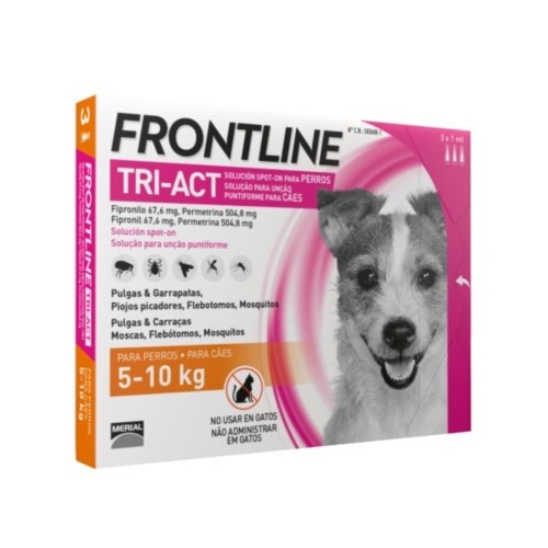 Frontline Tri-act 5-10 Kg S 6 Pipetas Antiparasitarias