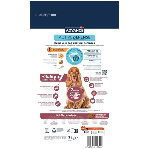 Advance Alimentación Mediana Senior 12 Kg.