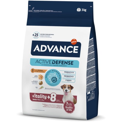 Advance Mini Senior Chicken 1.5kg para Perros Pequeños