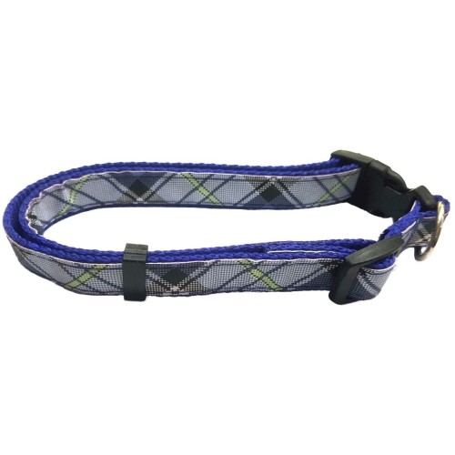 Nylon Dog Collar 20mm 35-50cm in Blue Color