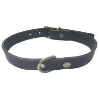 Collar de Cuero Negro Laura 1.5x40cm