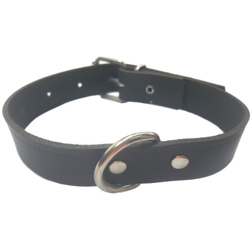 Collar de Cuero Negro Laura 1.5x40cm