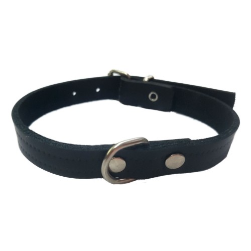 Collar de Cuero Negro Laura 1.5x40cm