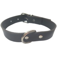 Collar de Cuero Negro Laura 1.5x40cm