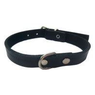 Collar Cuero Negro 2,5 x 45cm Accesorio Elegante